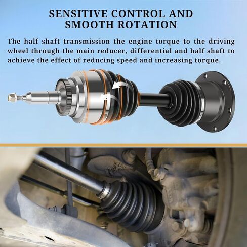 Front CV Axle Shaft for Dodge Caliber 2.4L 2007 2009 2010 2011, for Jeep Patriot 2.4L 4x4 4WD 2014 2015 2016, Driver and Passenger Side, Replace# 5085220AE, 5105658AE, Pair CV Joint Driver Shaft in Kuwait