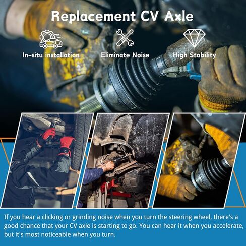 CV Axle Front, Axle Joint Shaft Replacement Constant Velocity CV Axle Drive Shaft Front Pair fits Ford F-150 4.6L 4WD 4x4 1997 1998 1999 2000 2001 2002 2003 CV Joint Axle Shaft Passenger Driver Side in Kuwait