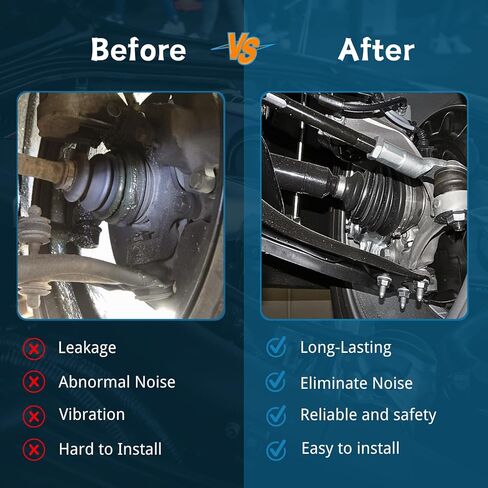 CV Axle Front, Axle Joint Shaft Replacement Constant Velocity CV Axle Drive Shaft Front Pair fits Ford F-150 4.6L 4WD 4x4 1997 1998 1999 2000 2001 2002 2003 CV Joint Axle Shaft Passenger Driver Side in Kuwait