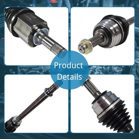 CV Axle Front, Axle Joint Shaft Replacement Constant Velocity CV Axle Drive Shaft Front Pair fits Ford F-150 4.6L 4WD 4x4 1997 1998 1999 2000 2001 2002 2003 CV Joint Axle Shaft Passenger Driver Side in Kuwait