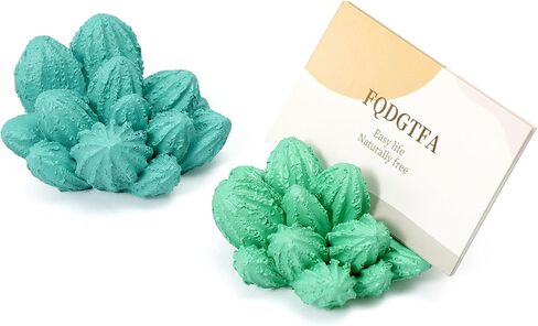 قطعتان من حامل بطاقات العمل النضرة للمكتب، عرض بطاقة عمل إبداعية من الراتنج للرجال والنساء، منظم مكتب لطيف من الراتنج وحامل عرض لسطح المكتب والمنزل (الأخضر والأزرق) in Kuwait