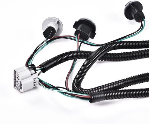 Tail Light Wiring Harness Assembly Rear Lights Left Side Compatible with Chevy Silverado 1500 2500HD 3500HD 2007-2014/GMC Sierra 3500HD 2007-2014 Black in Saudi Arabia