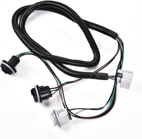 Tail Light Wiring Harness Assembly Rear Lights Left Side Compatible with Chevy Silverado 1500 2500HD 3500HD 2007-2014/GMC Sierra 3500HD 2007-2014 Black in Saudi Arabia