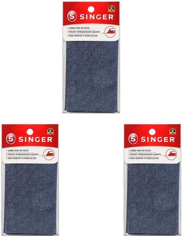 Singer Jumbo Iron-on Denim Patch, 8-Inch by 10-Inch in Saudi Arabia
