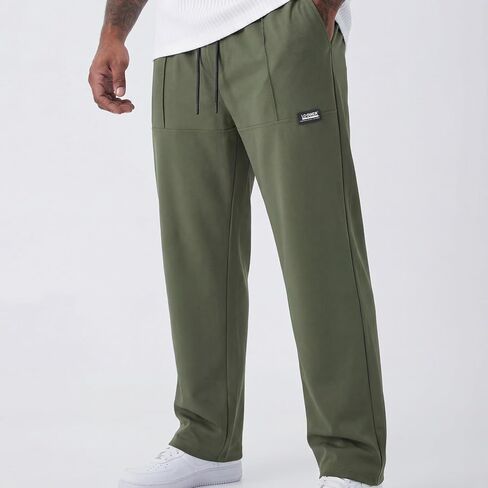 Men's Casual Pants for Men Summer Drawsting Casual Pants with Pockets Men's Athletic Pants Gifts for Men in Saudi Arabia