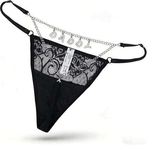 سراويل داخلية مثيرة للنساء، ملابس داخلية شقية مضحكة، هدايا مجوهرات على شكل سلسلة للجسم لها/الأزواج in Kuwait