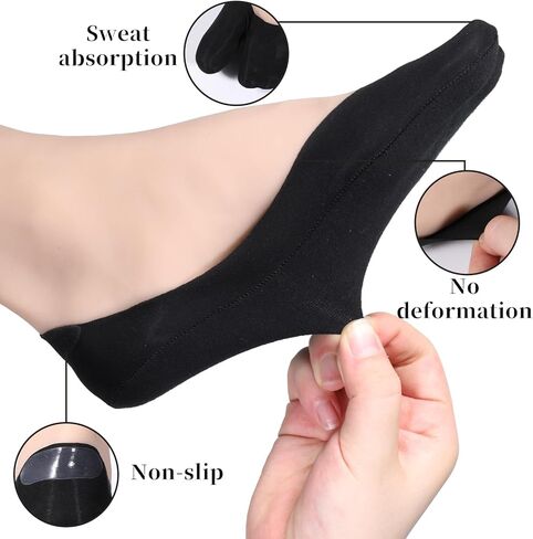 Tabi Socks for Women - 5 Pairs No Show Flip Flop Socks, Split Toe Non Slip Low Cut Sock for Loafers Sandals in Saudi Arabia