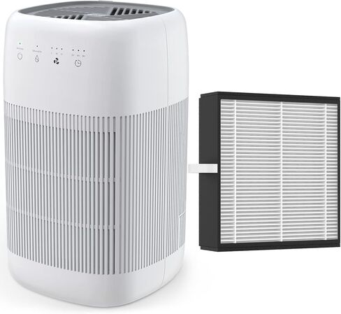 مرشح Afloia True H13 HEPA لتنقية الهواء وإزالة الرطوبة 2 في 1 (منقي هواء هيبا استبدال فلتر Q10) in Kuwait