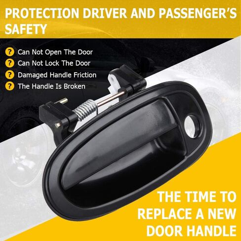 OCPTY مقبض الباب الخارجي الأمامي سائق الجانب الأيسر استبدال صالح 1995-1999 أفالون مقبض باب خارجي أسود in Kuwait