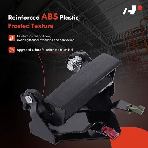 A-Premium Tailgate Handle Liftgate Latch Handle Compatible with Dodge Ram 1500 1994-2001, Ram 2500 1994-2002, Ram 3500 1994-2002, Textured Black, Replace# 55074580 in Saudi Arabia