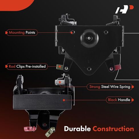 A-Premium Tailgate Handle Liftgate Latch Handle Compatible with Dodge Ram 1500 1994-2001, Ram 2500 1994-2002, Ram 3500 1994-2002, Textured Black, Replace# 55074580 in Saudi Arabia