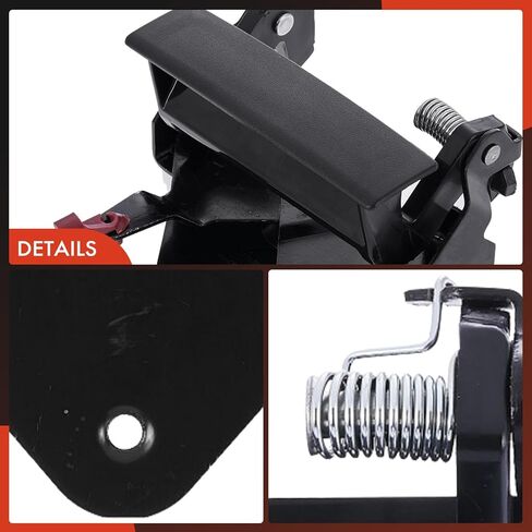 A-Premium Tailgate Handle Liftgate Latch Handle Compatible with Dodge Ram 1500 1994-2001, Ram 2500 1994-2002, Ram 3500 1994-2002, Textured Black, Replace# 55074580 in Saudi Arabia