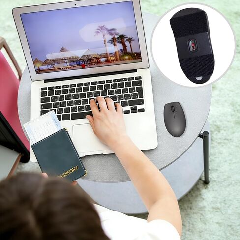 5 قطع بديلة للوحة ماوس صغيرة للسفر - بديل لوحة ماوس صغيرة قابلة للحمل باللون الأسود بدون لوحة ماوس، مناسبة للكمبيوتر المحمول والفأرة اللاسلكية والسفر في المنزل والمكتب in Kuwait
