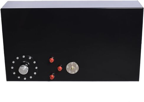 MOTORHOT 17 Gallon Aluminum Gas Tank 65L Fuel Cell Top Feed Universal Polished Racing Street Drifting with Level Sensor and Quick Release Fuel Cap Black in Kuwait