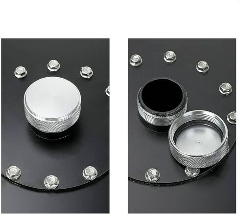 MOTORHOT 17 Gallon Aluminum Gas Tank 65L Fuel Cell Top Feed Universal Polished Racing Street Drifting with Level Sensor and Quick Release Fuel Cap Black in Kuwait