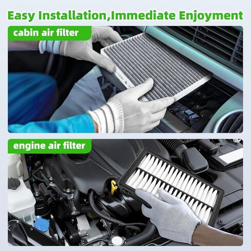 AUTOKAY Cabin and Engine Air Filter Set Fits for Hyundai Santa Fe Tucson Santa Cruz Sonata 2020-2025 for Kia K5 Sorento Sportage 2021-2025 RE# 28113-L1000 97133-L1000 28113-N9000 97133-N9100 in Kuwait