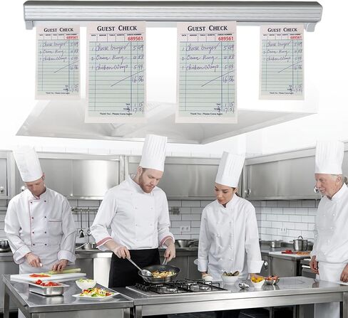 16 Inch Aluminum Ticket Holder – 40CM Wall Mounted Ticket Rack Bill Orders Display Rail for Restaurant Bars Kitchen Cafes Check Rack for Office Pubs Ticket Rail Restaurant Order Ticket Holder in Kuwait