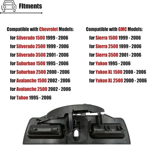 Center Console Jump Seat Lid Latch Compatible with Chevy Silverado 1500 2500 3500 Suburban Tahoe GMC Sierra Yukon, Console Lid Latch for 11098014 812443 812444 in Kuwait