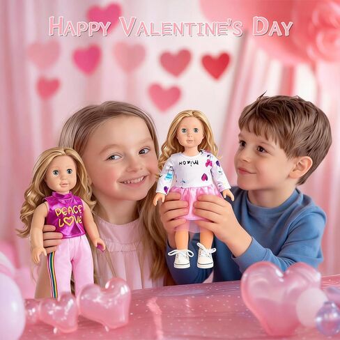 18 inch Doll Clothes Accessories American Doll Socks 18 inch Girl Doll Shoes - Compatible with18 Inch Dolls Clothes in Kuwait