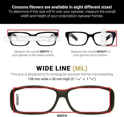 Cocoons Photochromic Polarized Fitover Ml Wide Line C422GPC Polarized Rectangular Sunglasses in Kuwait