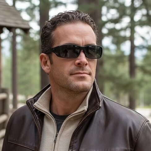 Cocoons Photochromic Polarized Fitover Ml Wide Line C422GPC Polarized Rectangular Sunglasses in Kuwait