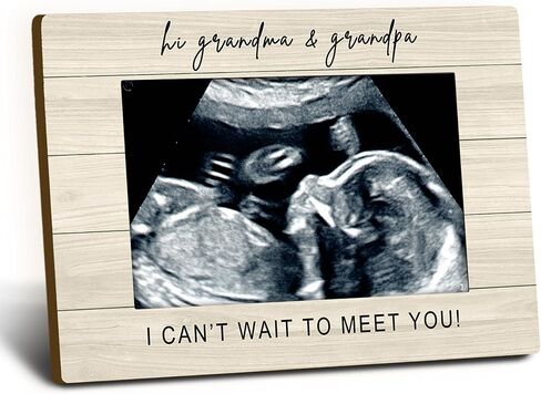 Grandparents Baby Announcement Picture Frames 4x6,Pregnancy Announcement Wooden Picture Frame,Pregnancy Announcement For Grandparents,Ultrasound Decorative Photo Frames for Table Desk Decor in Kuwait