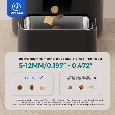 Smart Automatic Cat feeders(2.4G WiFi) and External Camera(2.4/5G WiFi), WiFi Pet Feeder with APP, 1080P HD Video with Enhanced IR Night Vision,Blue-Tooth Link Assist Function&Cloud Storage in Kuwait