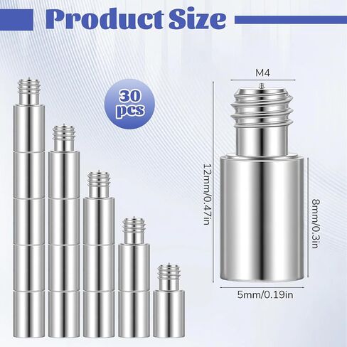 30 قطعة من أعمدة تمديد سجل القصاصات، أداة ملحقات ألبوم فواصل ربط الكتب، استبدال عمود التمديد لربط صفحات إعادة ملء ألبوم صور القصاصات in Kuwait