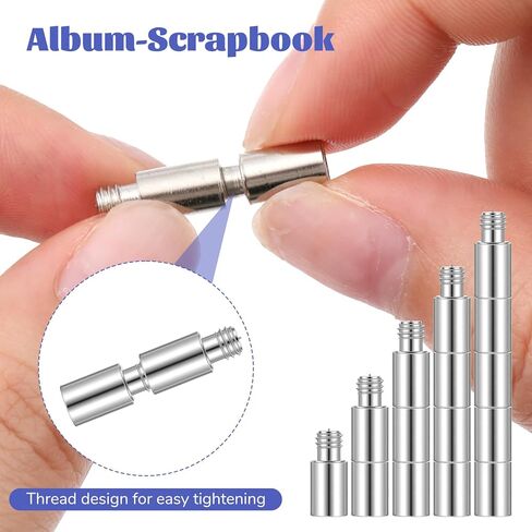 30 قطعة من أعمدة تمديد سجل القصاصات، أداة ملحقات ألبوم فواصل ربط الكتب، استبدال عمود التمديد لربط صفحات إعادة ملء ألبوم صور القصاصات in Kuwait