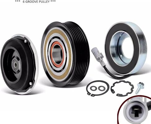 AC COMPRESSOR CLUTCH KIT FITS: 2017-2021 TOYOTA HIGHLANDER 6CYL 3.5L 6 GROOVE in Kuwait