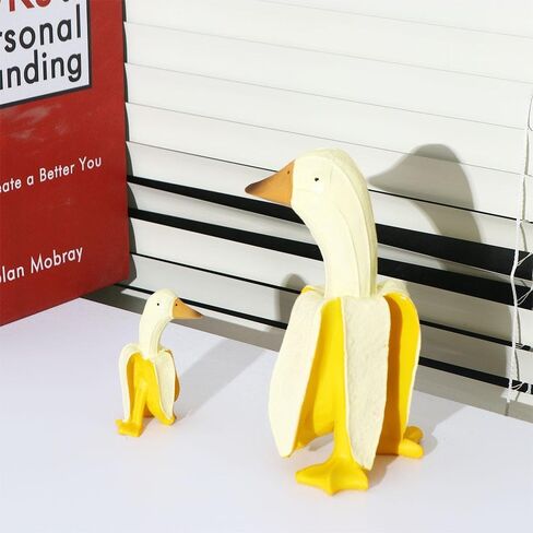 Duck Sculpture Garden Decor Funny Ornament Yard Office Lawn Home Garden Weird Gifts Patio Duck Statues(S) in Saudi Arabia