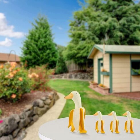 Duck Sculpture Garden Decor Funny Ornament Yard Office Lawn Home Garden Weird Gifts Patio Duck Statues(S) in Saudi Arabia