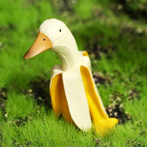 Duck Sculpture Garden Decor Funny Ornament Yard Office Lawn Home Garden Weird Gifts Patio Duck Statues(S) in Saudi Arabia