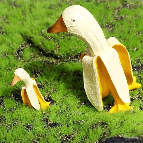 Duck Sculpture Garden Decor Funny Ornament Yard Office Lawn Home Garden Weird Gifts Patio Duck Statues(S) in Saudi Arabia