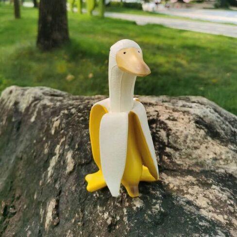 Duck Sculpture Garden Decor Funny Ornament Yard Office Lawn Home Garden Weird Gifts Patio Duck Statues(S) in Saudi Arabia