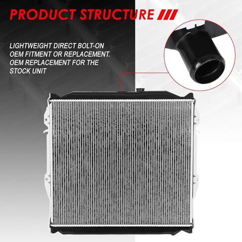 Auto Dynasty Radiator Compatible with 1996-2002 Toyota 4Runner AT MT, DPI 1998 Factory Style 1-Row Cooling Radiator, Aluminum Core in Saudi Arabia