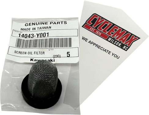 One Pack compatible with Kawasaki Oil Filter 14043-Y001 Contains One 14043-Y001 and a Funnel in Saudi Arabia