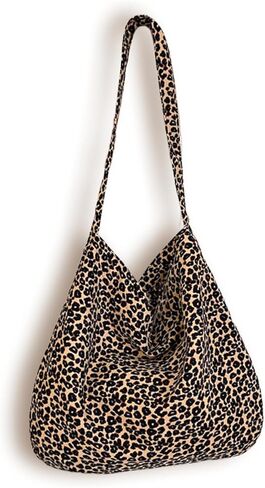 Women's Leopard Print Crossbody Bag - Stylish Lightweight Tote, Spacious & Versatile for Travel, Shopping, Daily Use in Saudi Arabia