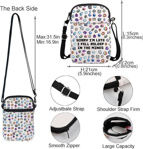 Gamer Merchandise Crossbody Bag Video Game Inspired Gift Country Adventure Gaming Grocery Bag in Saudi Arabia