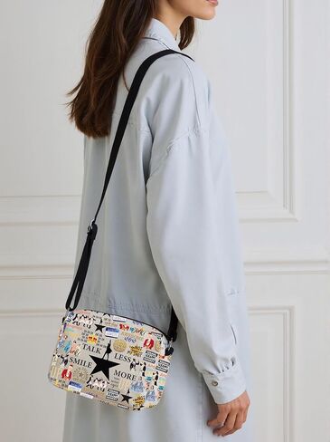 Musical Theatre Gift Musical Merchandise Talk Less Smile More Crossbody Bag for Theater Fans in Saudi Arabia
