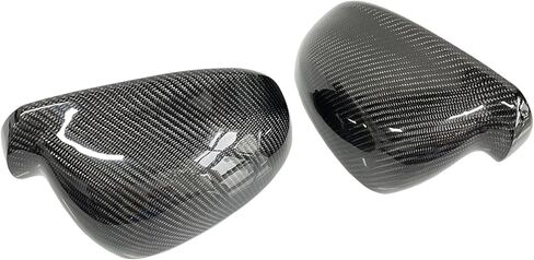 Real Carbon Fiber Side Wing Mirror Cover Caps for Volkswagen VW Golf Mk5 04-08 Gti Tdi R32 Jetta Mk5 2006-2010/ Rabbit 2006-2009, 1:1 Replacement OEM-fit in Kuwait