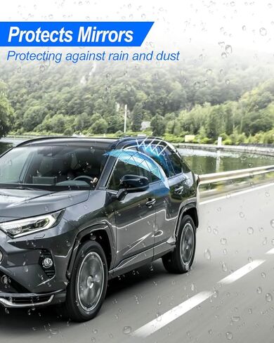 Left Driver Side Mirror Cover Cap Fit for Toyota RAV4 LE & Hybrid LE 2019 2020 2021 2022 2023 2024, Without Turn Signal in Kuwait