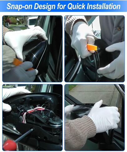 Left Driver Side Mirror Cover Cap Fit for Toyota RAV4 LE & Hybrid LE 2019 2020 2021 2022 2023 2024, Without Turn Signal in Kuwait