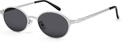 نظارات شمسية بيضاوية كلاسيكية للنساء - نظارات شمسية بإطار ذهبي عصري للحماية من الأشعة فوق البنفسجية 400 in Kuwait