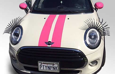 CarLashes® for Mini Cooper (2001-2006) - Car Headlight Eyelashes - Classic BLACK in Kuwait