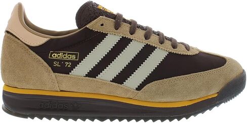 Men's Adidas SL 72 RS Shoes - Brown / Putty Grey / Preloved Yellow in Saudi Arabia