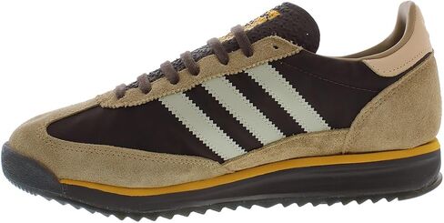 Men's Adidas SL 72 RS Shoes - Brown / Putty Grey / Preloved Yellow in Saudi Arabia
