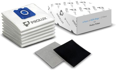GV Genuine 10 Pack Bags for Prolux Tritan Vacuum Cleaner, HEPA Material, Increased Dirt Capacity in Kuwait