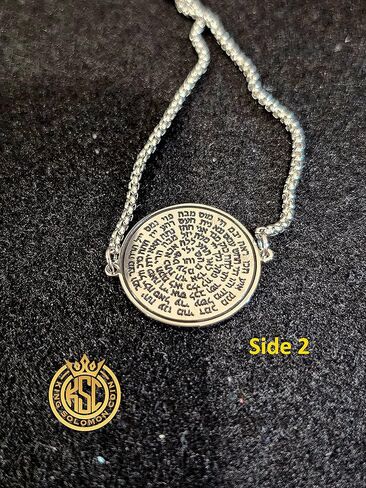 Fourth Pentacle of Jupiter + 72 names of God kabbalah King Solomon seal Coin Bracelet Silver in Saudi Arabia