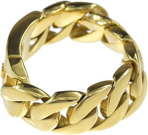 Bling Cartel Heavy 30MM Wide Cuban Link 316L Stainless Steel Gold Finish Big Chunky Hip Hop 8.5" Bracelet in Saudi Arabia